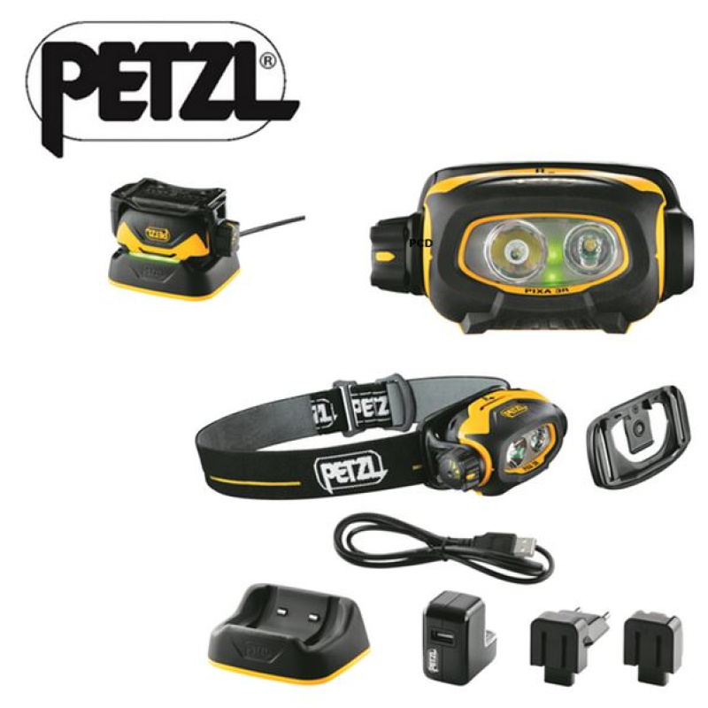 LAMPE FRONTALE PETZL RECHARG PIXA3R ATEX 90LUMENS